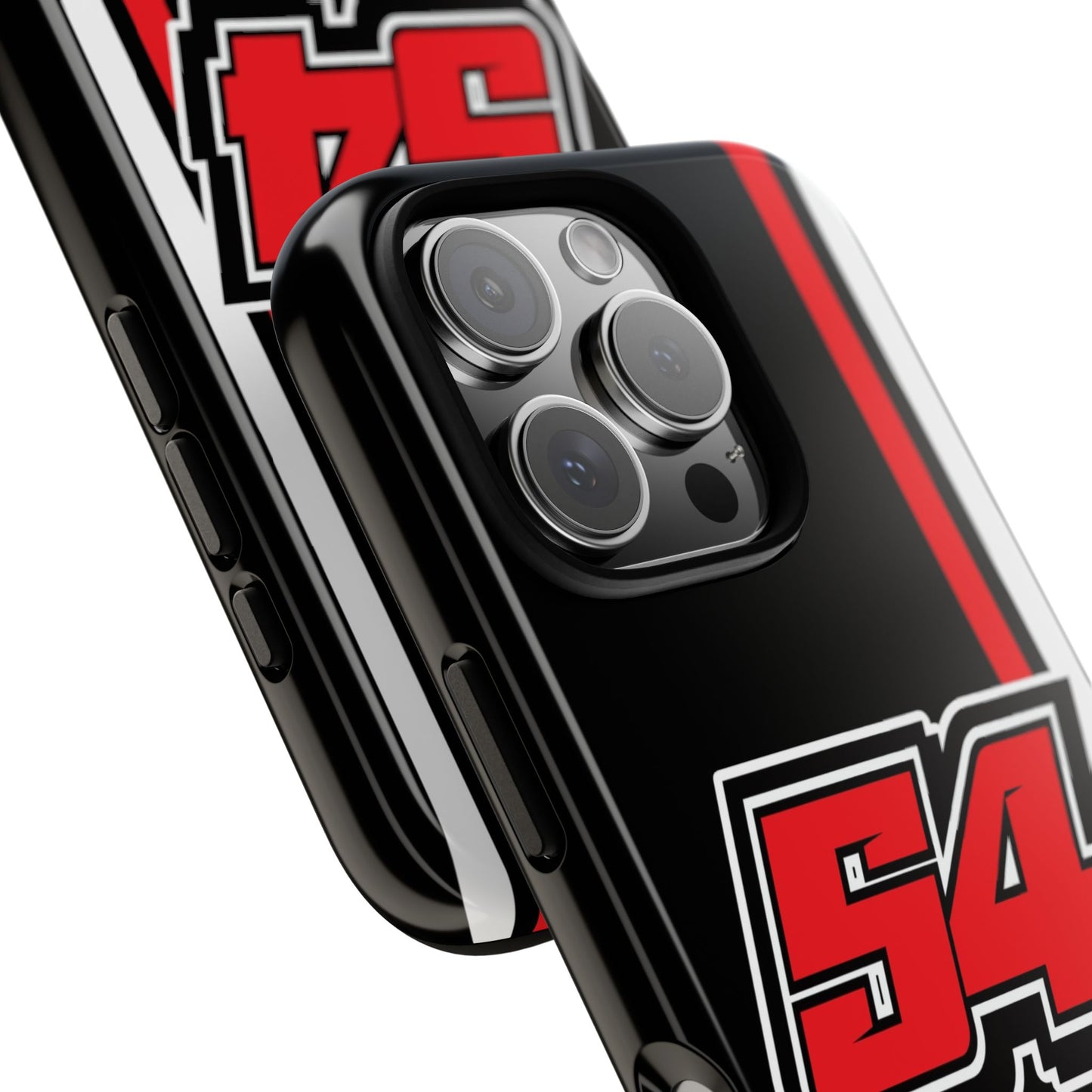 Brandon Justice #54 Race Stripe Phone Case