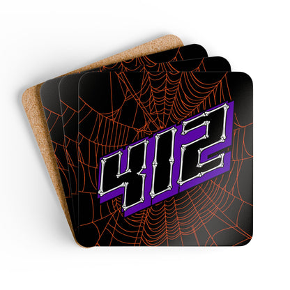 Morrison #412 - Haunted Grid Coaster Set