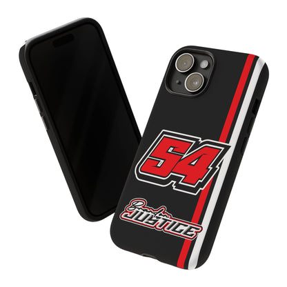 Brandon Justice #54 Race Stripe Phone Case