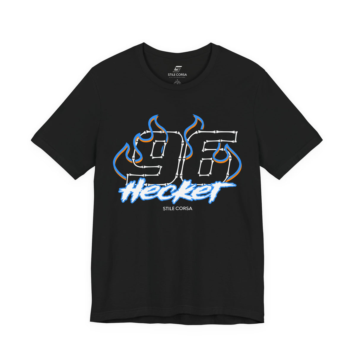 Hecker #96 — Haunted Grid Signature Tee