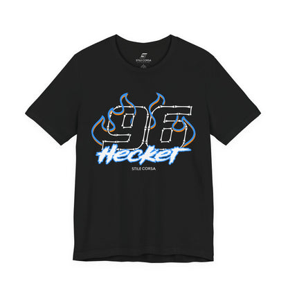 Hecker #96 — Haunted Grid Signature Tee