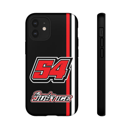 Brandon Justice #54 Race Stripe Phone Case