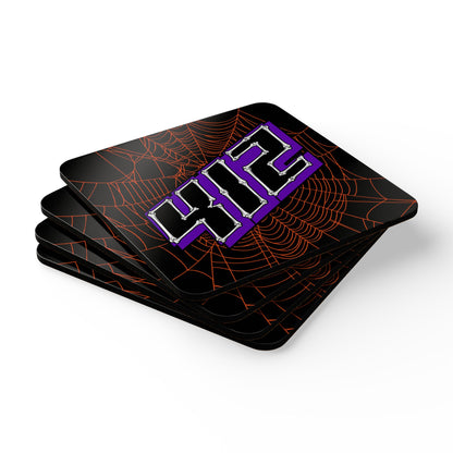 Morrison #412 - Haunted Grid Coaster Set