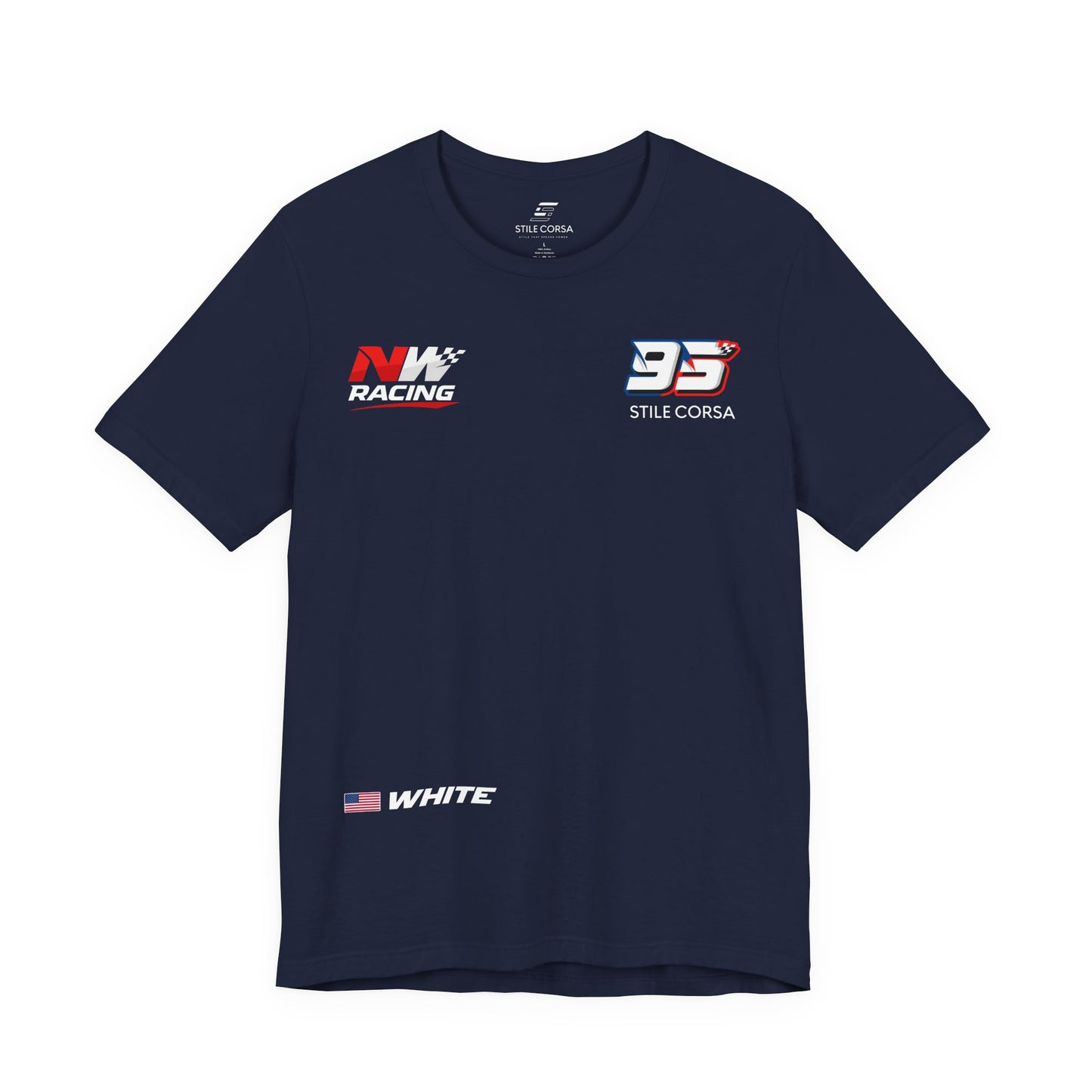 White #95 Raceday Tee - Unisex Fit