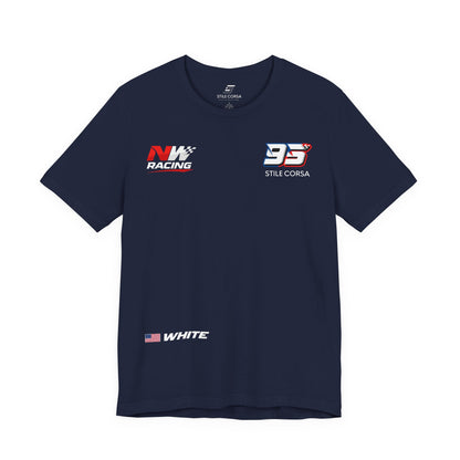 White #95 Raceday Tee - Unisex Fit