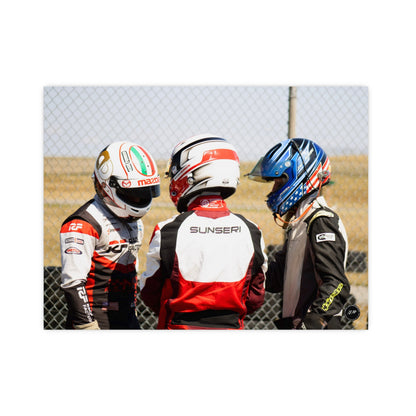 Helmeted Harmony – Matte Finish Poster