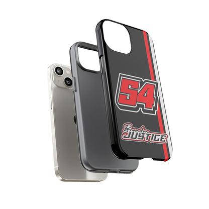 Brandon Justice #54 Race Stripe Phone Case