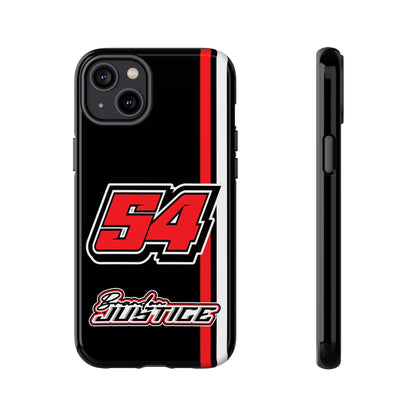 Brandon Justice #54 Race Stripe Phone Case