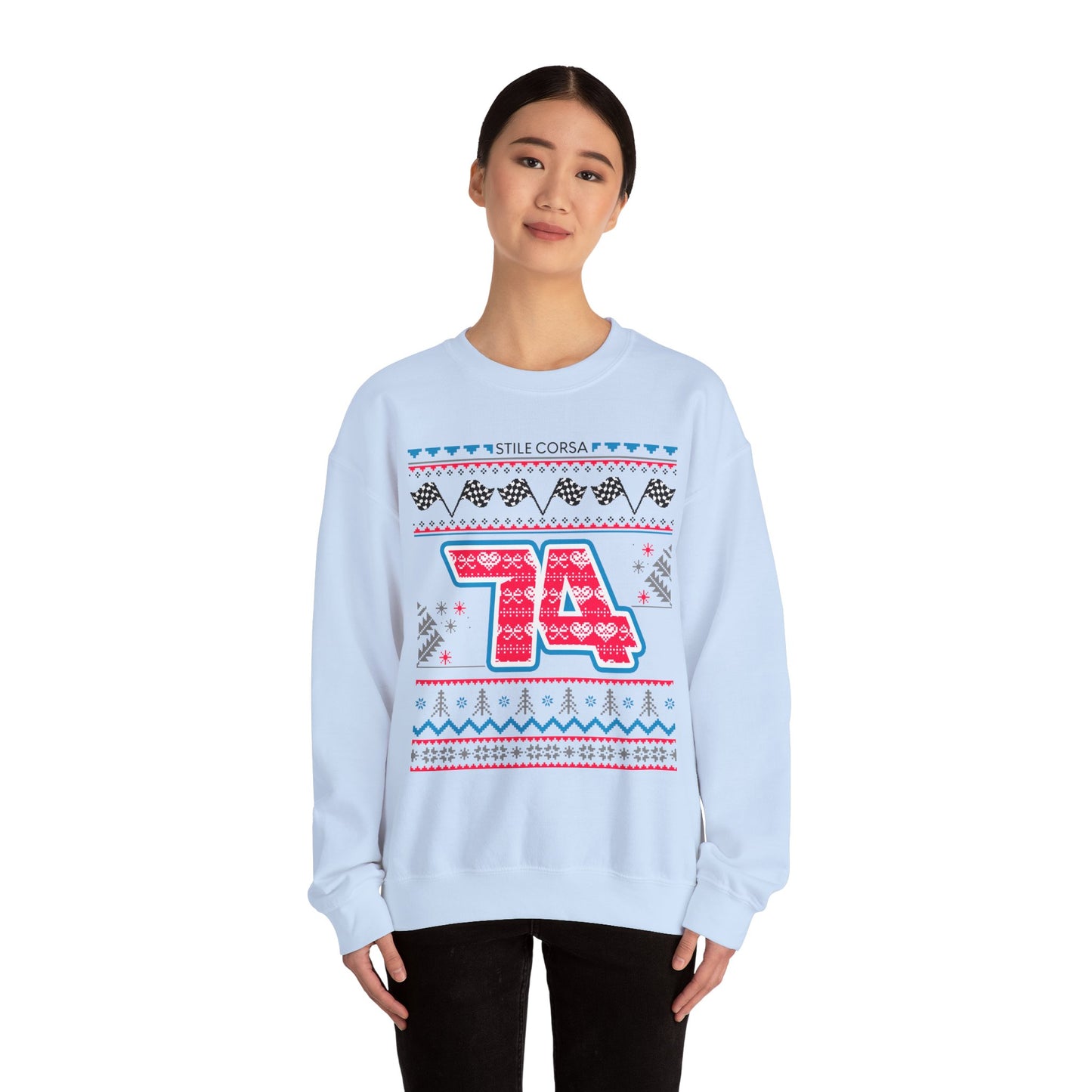 King #74 Snowy Holiday Crewneck
