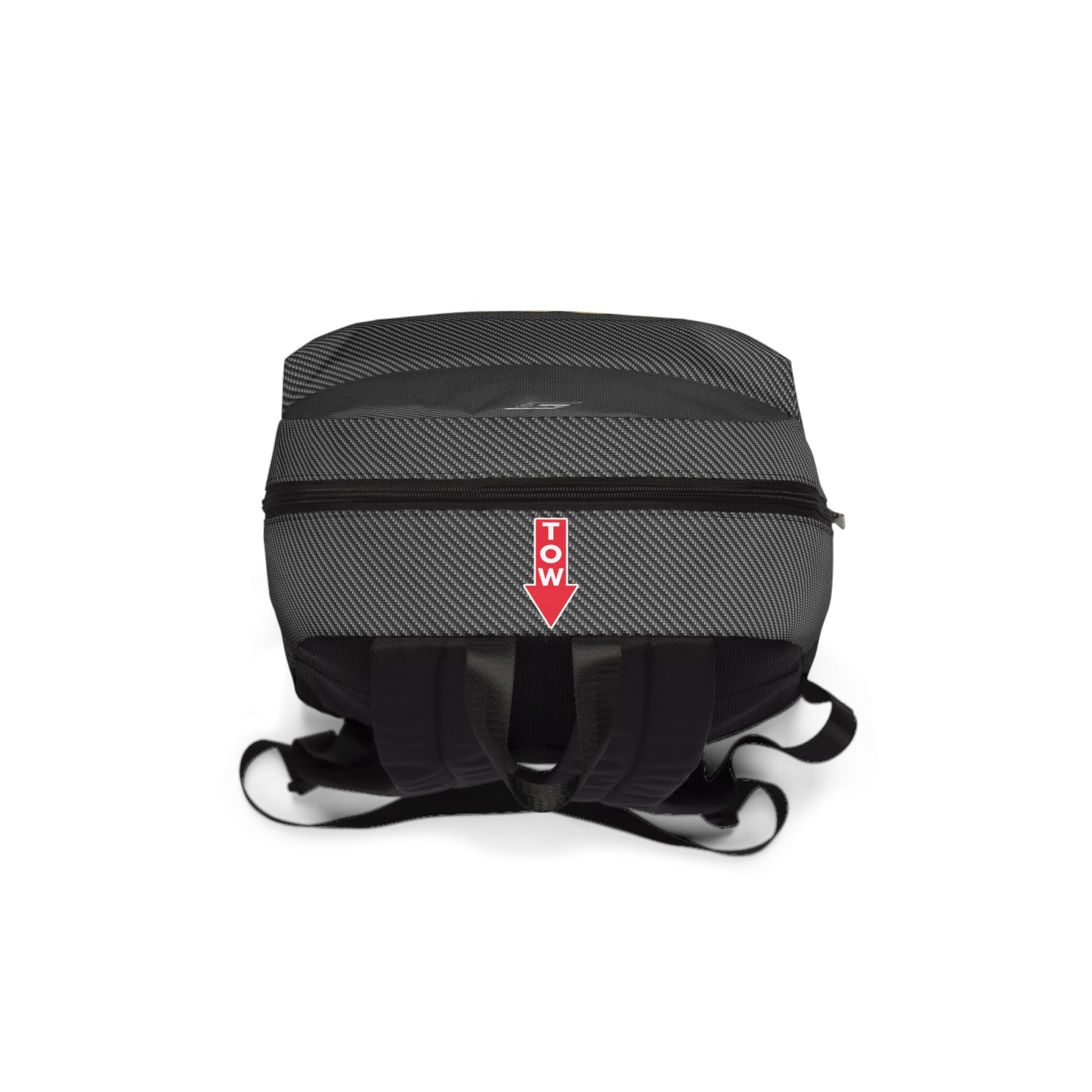 Carbon Fiber Safety Stickers Backpack