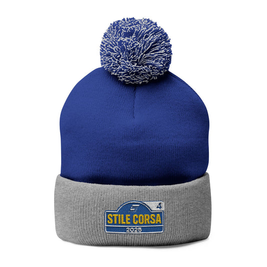 Winter Rally Style Stile Corsa - Pom Pom Knit Cap