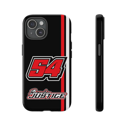 Brandon Justice #54 Race Stripe Phone Case