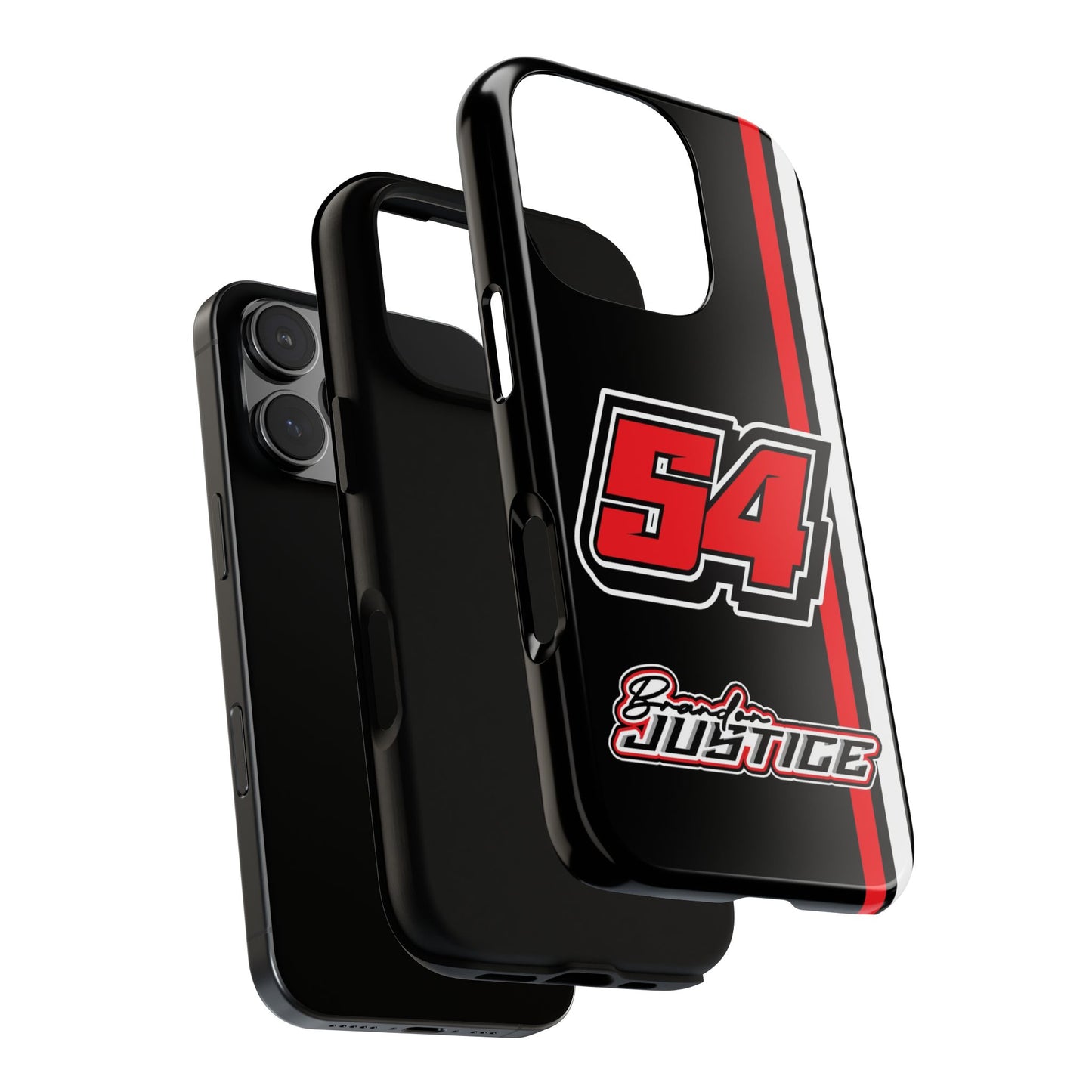 Brandon Justice #54 Race Stripe Phone Case