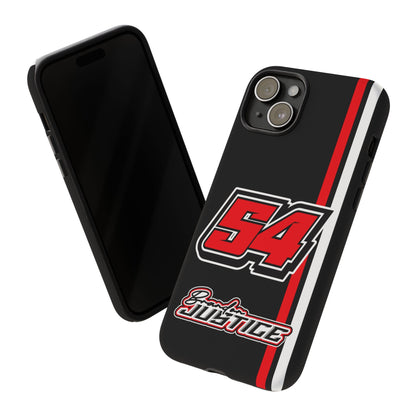 Brandon Justice #54 Race Stripe Phone Case