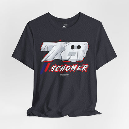 Schomer #78 — Haunted Grid Signature Tee