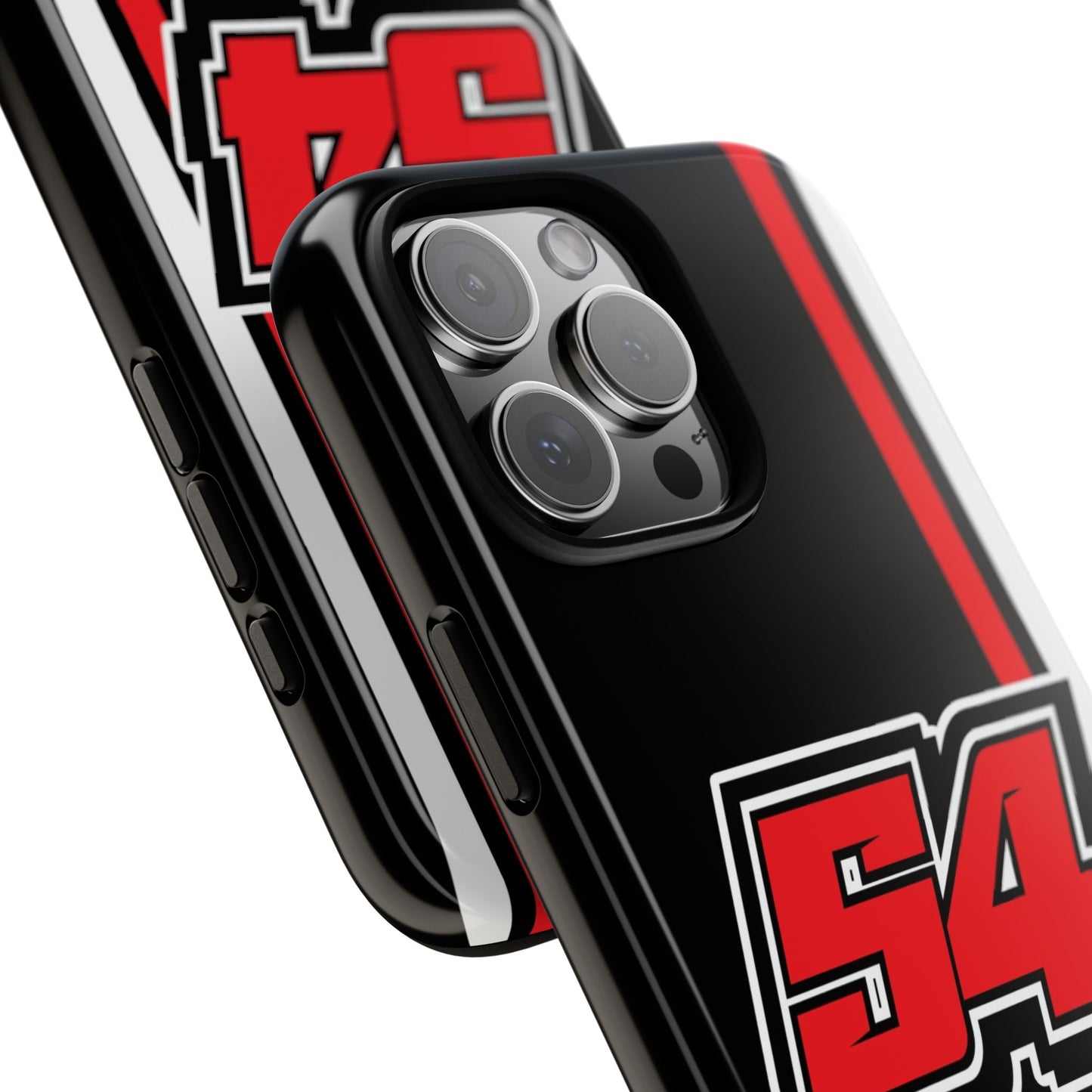 Brandon Justice #54 Race Stripe Phone Case