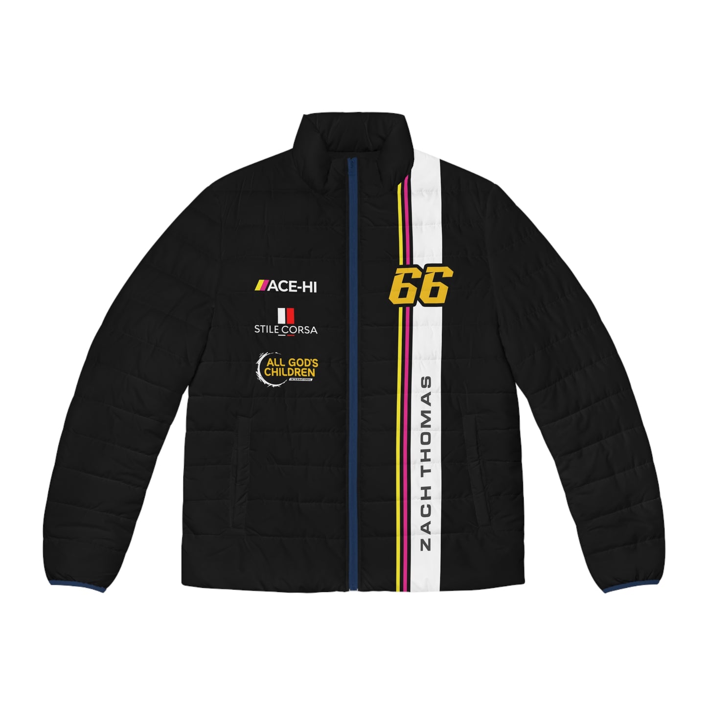 Zach Thomas #66 Blackout Strike Puffer - Men's Fit