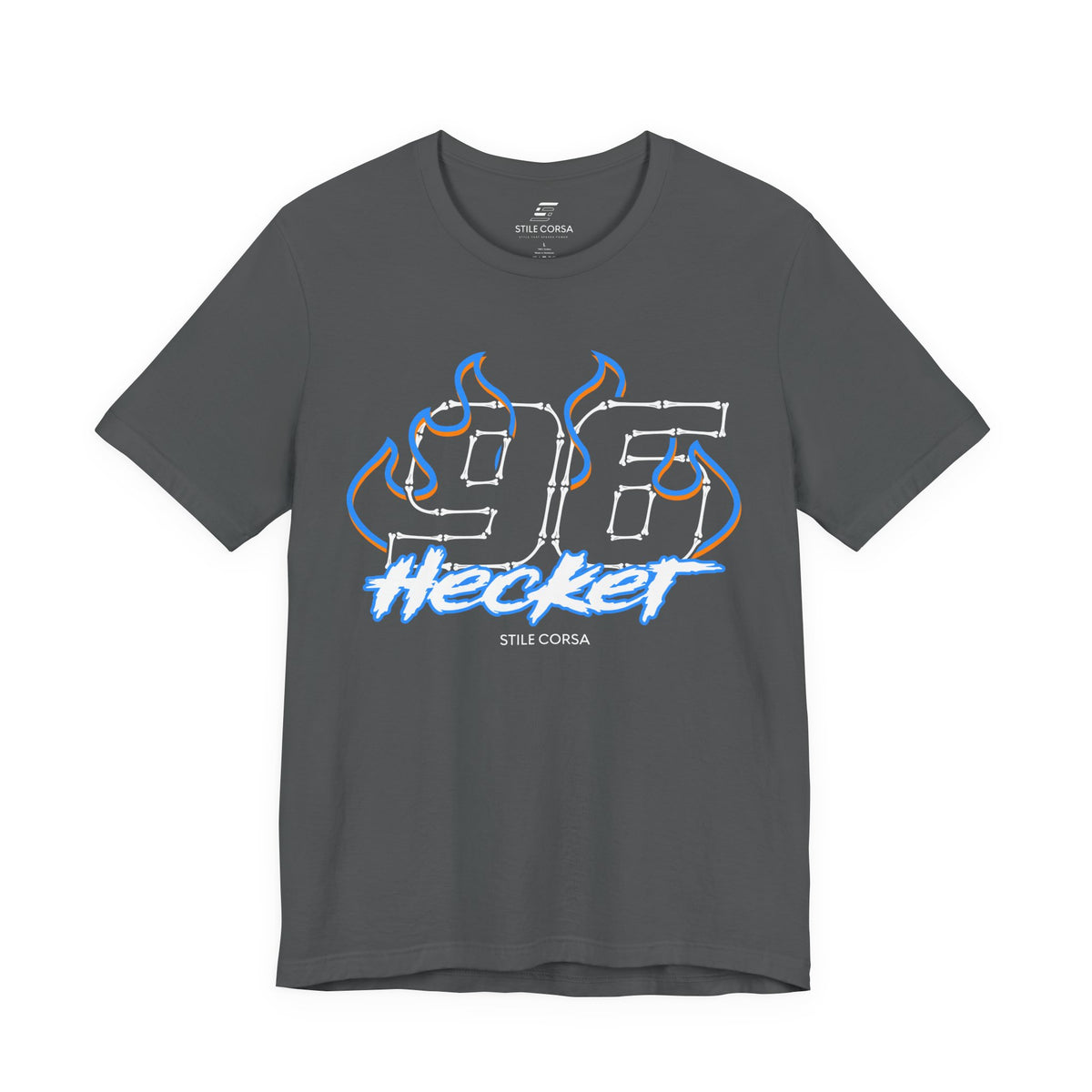 Hecker #96 — Haunted Grid Signature Tee