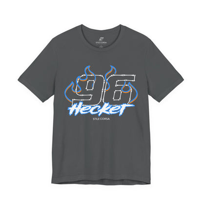 Hecker #96 — Haunted Grid Signature Tee