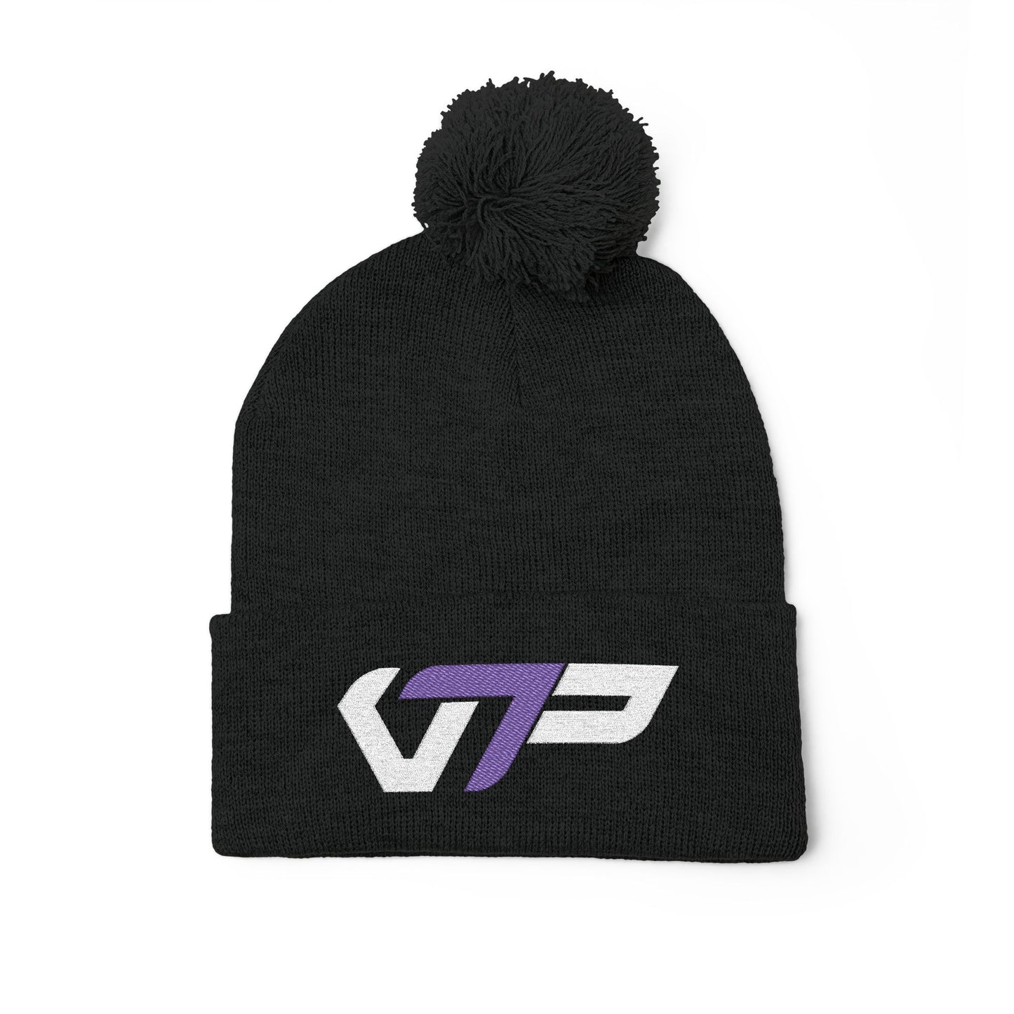 V7P Purple Pom Beanie