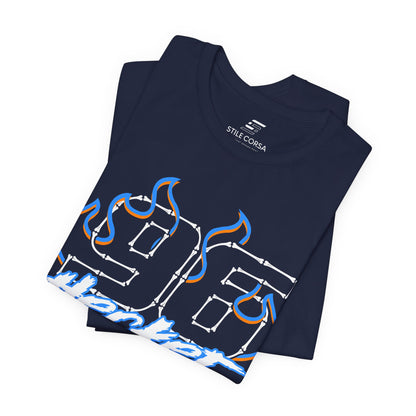 Hecker #96 — Haunted Grid Signature Tee