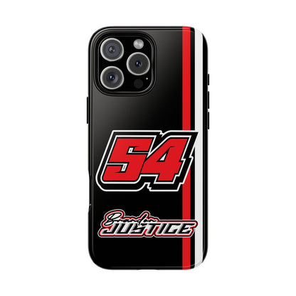 Brandon Justice #54 Race Stripe Phone Case