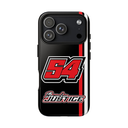 Brandon Justice #54 Race Stripe Phone Case