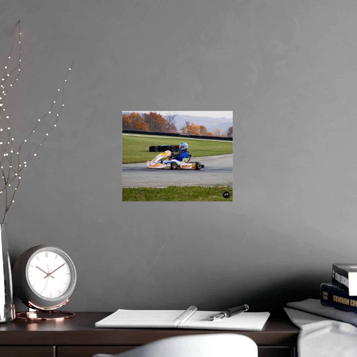 Velocity in Blue – Matte Finish Poster