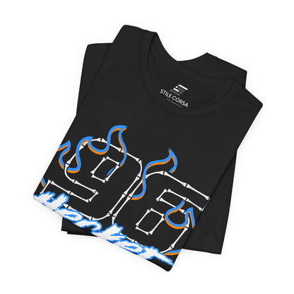 Hecker #96 — Haunted Grid Signature Tee