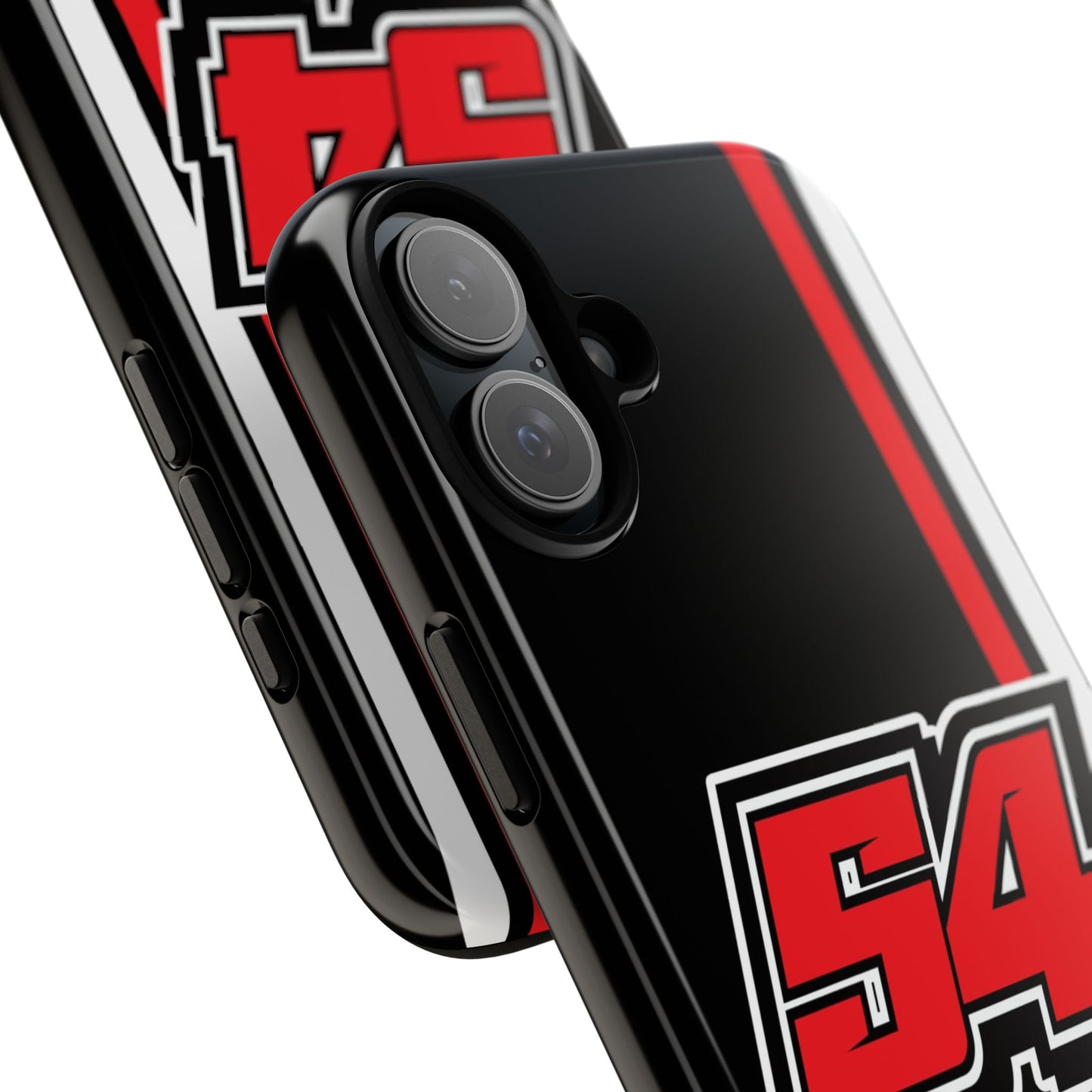 Brandon Justice #54 Race Stripe Phone Case