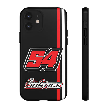 Brandon Justice #54 Race Stripe Phone Case