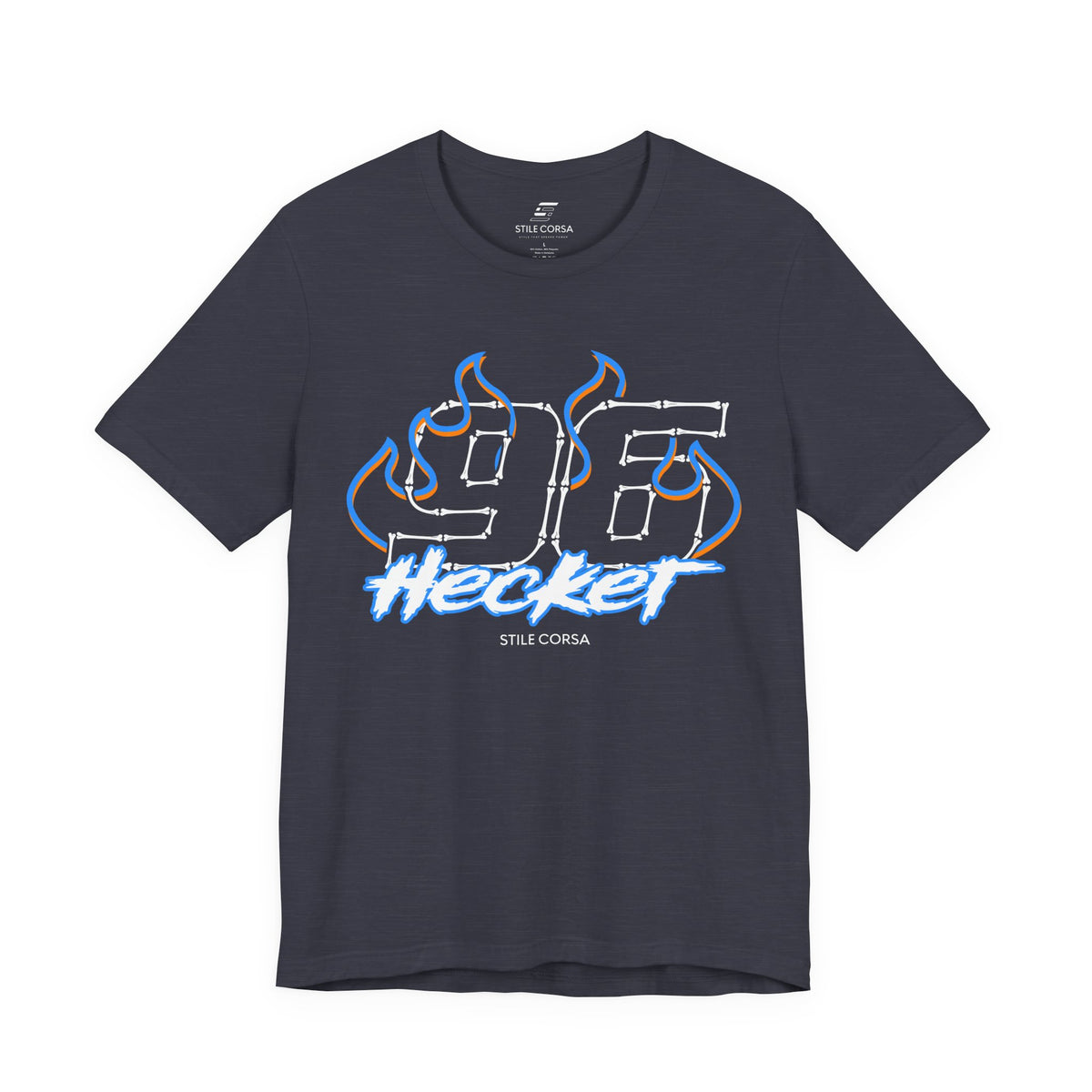 Hecker #96 — Haunted Grid Signature Tee