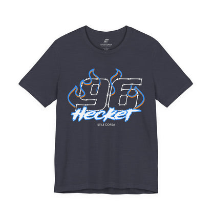 Hecker #96 — Haunted Grid Signature Tee