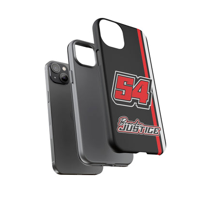 Brandon Justice #54 Race Stripe Phone Case