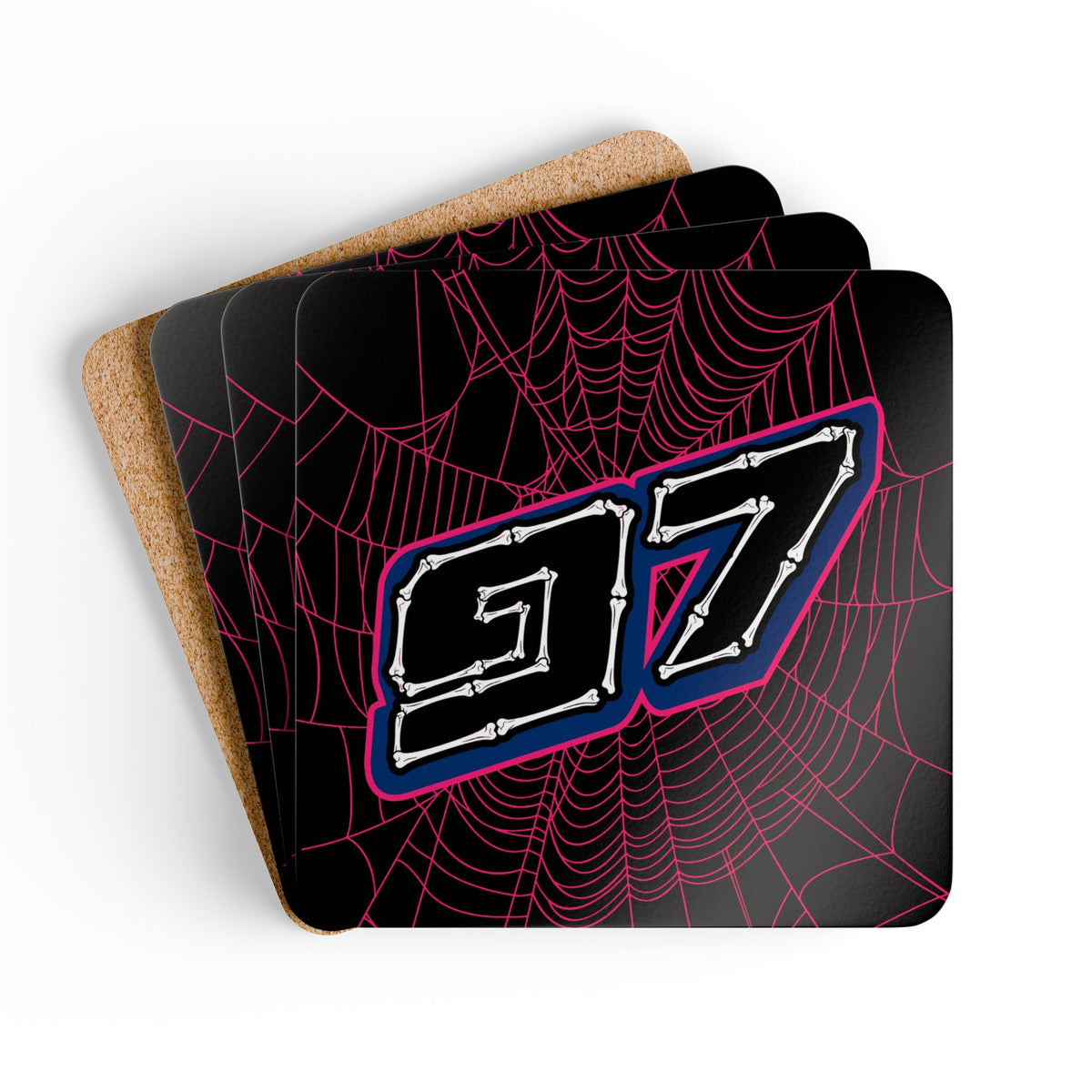 Badgley #97 - Haunted Grid Coaster Set