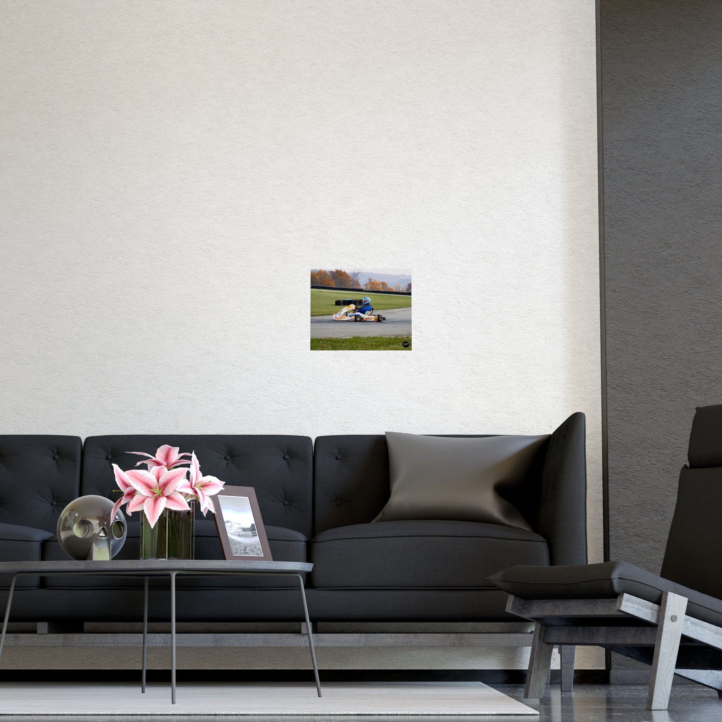 Velocity in Blue – Matte Finish Poster