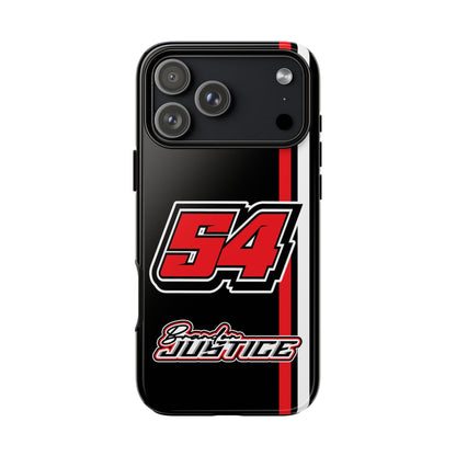 Brandon Justice #54 Race Stripe Phone Case