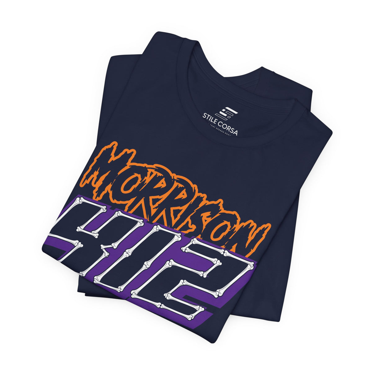 Morrison #412 — Haunted Grid Signature Tee