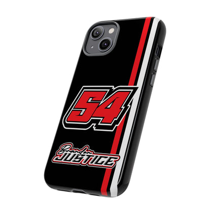 Brandon Justice #54 Race Stripe Phone Case