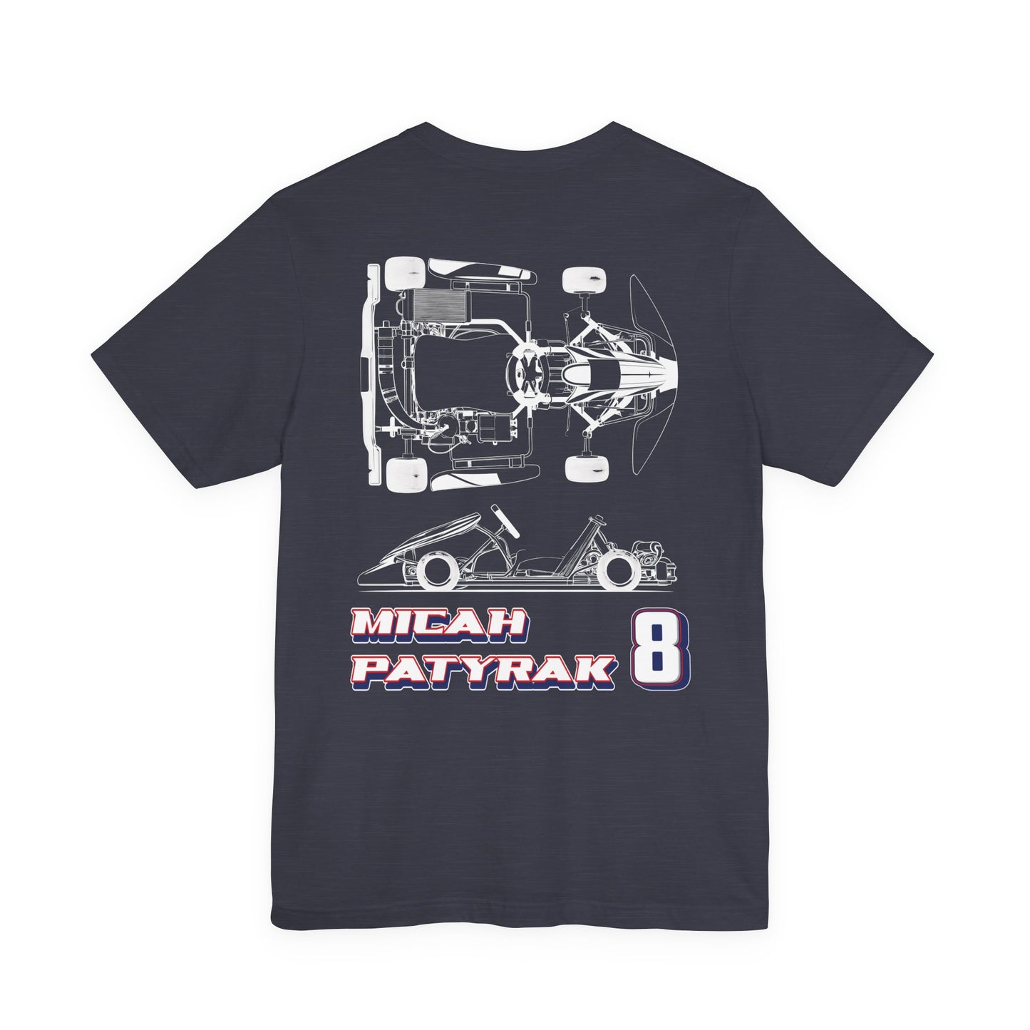 Micah Patyrak #8 Raceday Tee Blueprint Edition  - Unisex Fit