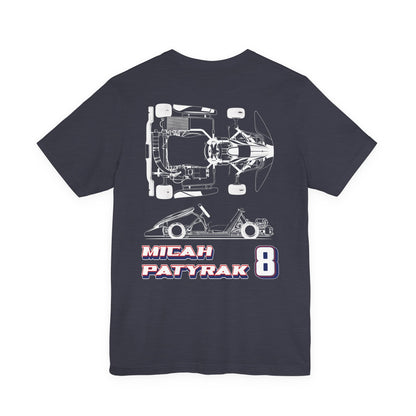 Micah Patyrak #8 Raceday Tee Blueprint Edition  - Unisex Fit