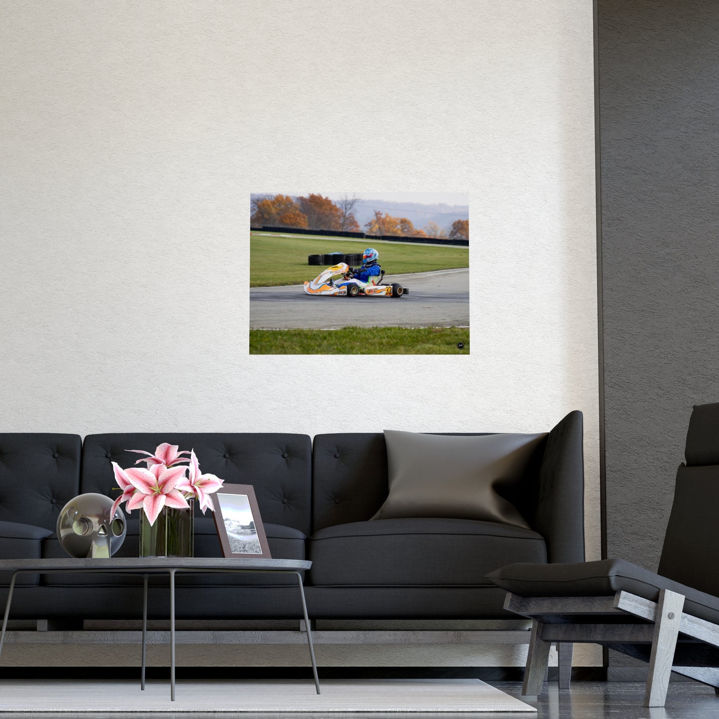 Velocity in Blue – Matte Finish Poster