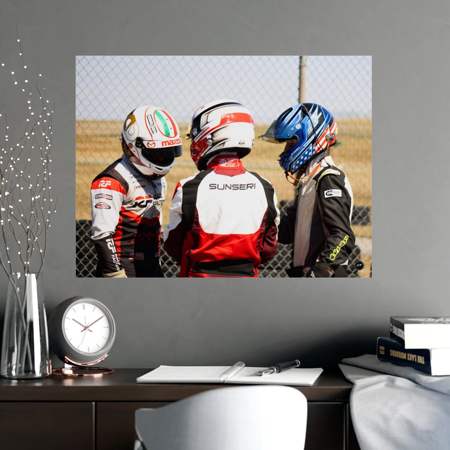 Helmeted Harmony – Matte Finish Poster