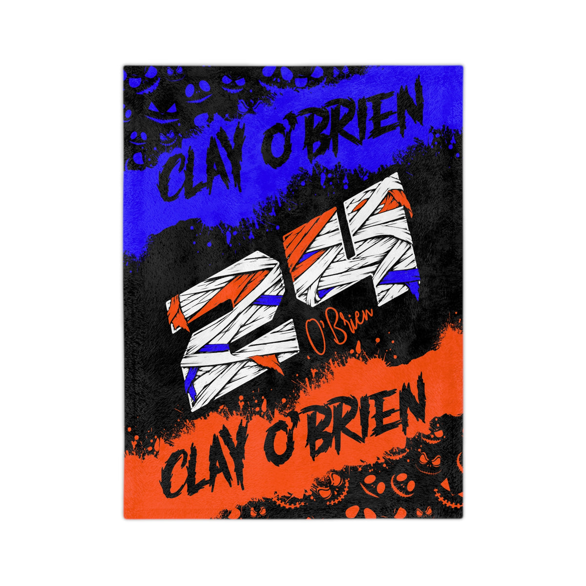 Clay O'Brien #24 - Trackside Haunt Blanket