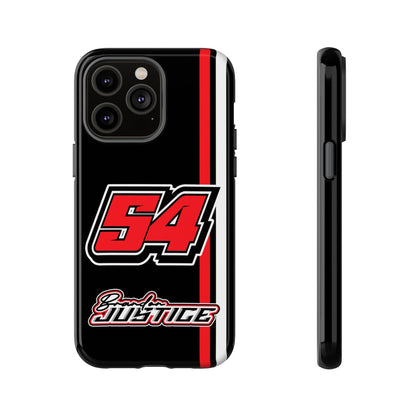 Brandon Justice #54 Race Stripe Phone Case