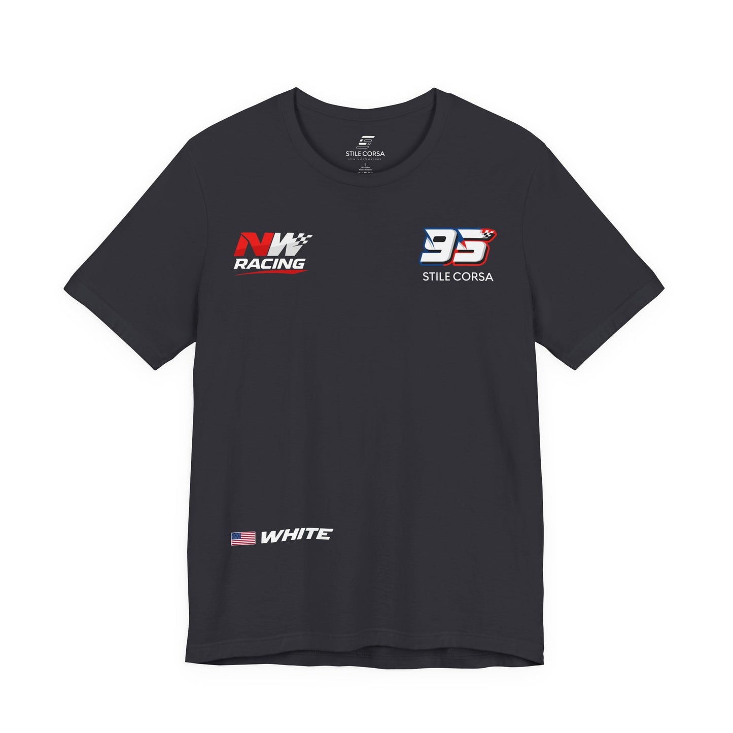 White #95 Raceday Tee - Unisex Fit
