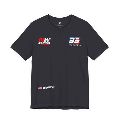 White #95 Raceday Tee - Unisex Fit