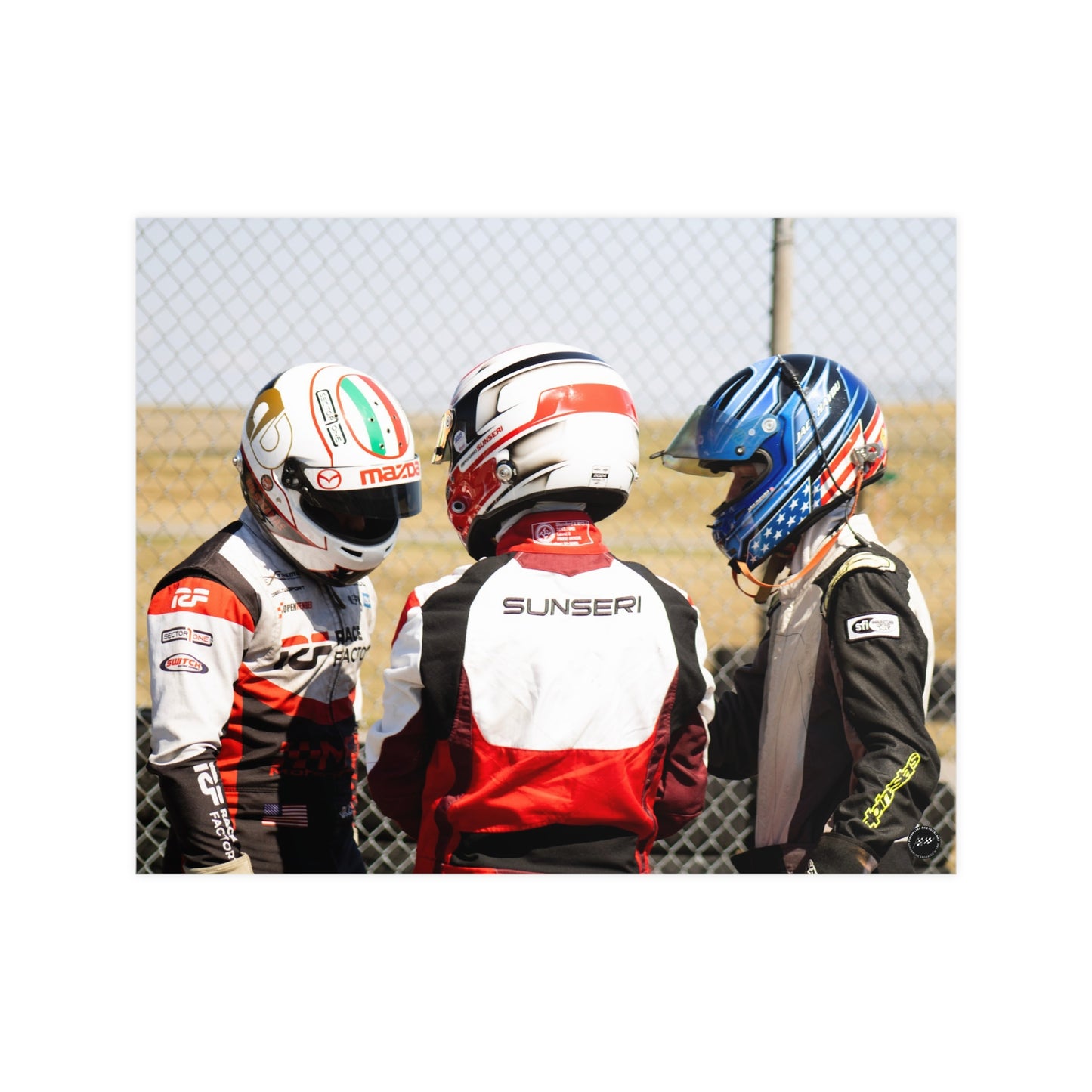 Helmeted Harmony – Matte Finish Poster