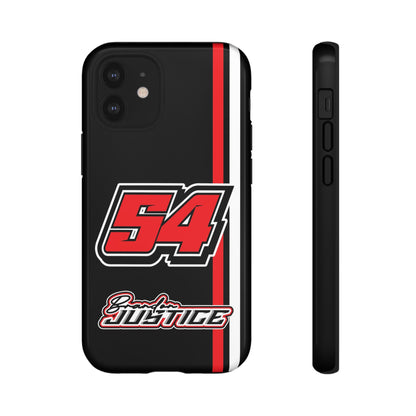 Brandon Justice #54 Race Stripe Phone Case
