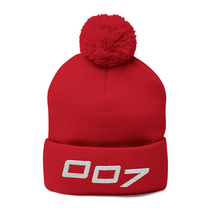 DiLauro #007 Rosso Pom Beanie